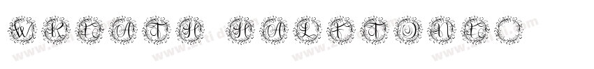 wreath halftone字体转换